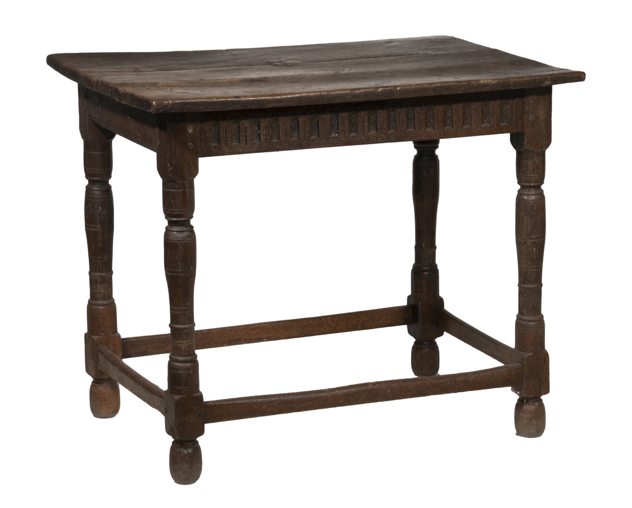 Appraisal: TH C OAK CENTER TABLE English Joined Rectangular Table with