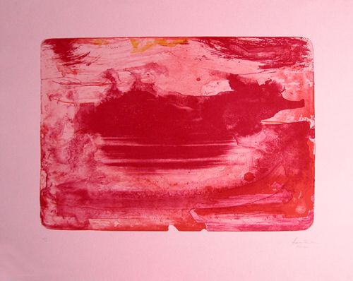 Appraisal: The Red Sea Frankenthaler Helen American b - lithograph printed