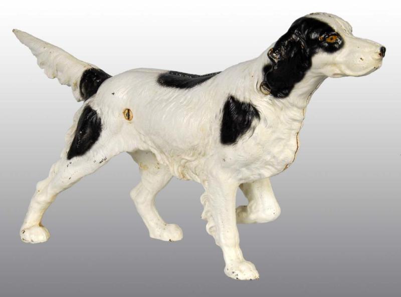 Appraisal: Cast Iron Setter Doorstop Description Made by Hubley cat Full-figure