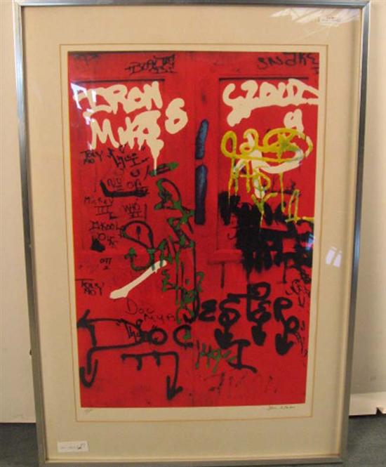 Appraisal: Jon Naar b Graffiti Print Artist proof signed lower right