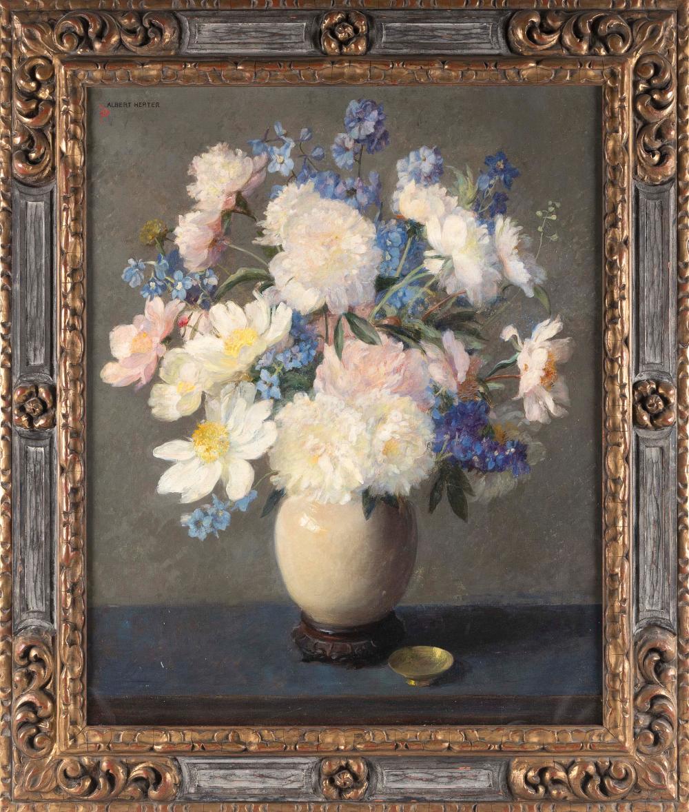 Appraisal: ALBERT HERTER CALIFORNIA NEW YORK FRANCE - FLOWERS IN A