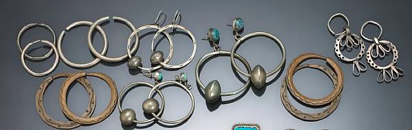 Appraisal: JewelryProperty from an old New Mexico family collection Including two