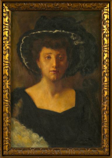 Appraisal: American School Early to Mid- th Century Portrait of a