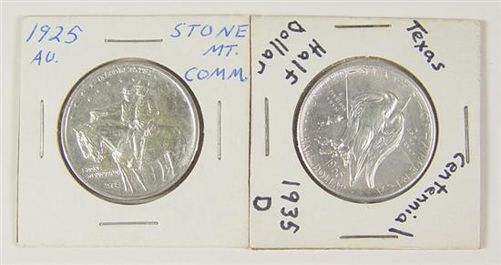 Appraisal: Two Commemorative Half Dollars -D Texas Centennial Commemorative Half Dollar