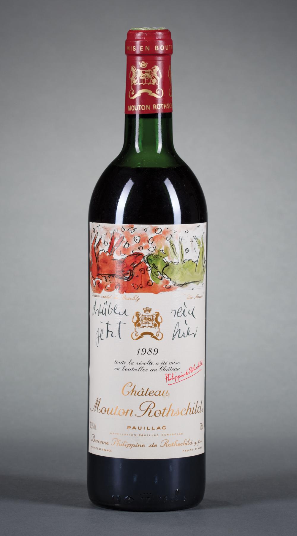 Appraisal: Mouton Rothschild Artist Label Series Ch teau Mouton Rothschild Pauillac