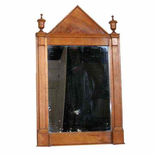 Appraisal: A French Empire Neoclassical Cherry Wall Mirror circa with a