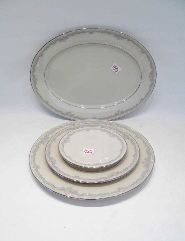 Appraisal: LENOX KINGSTON CHINA SET forty-two piece service for eight comprised