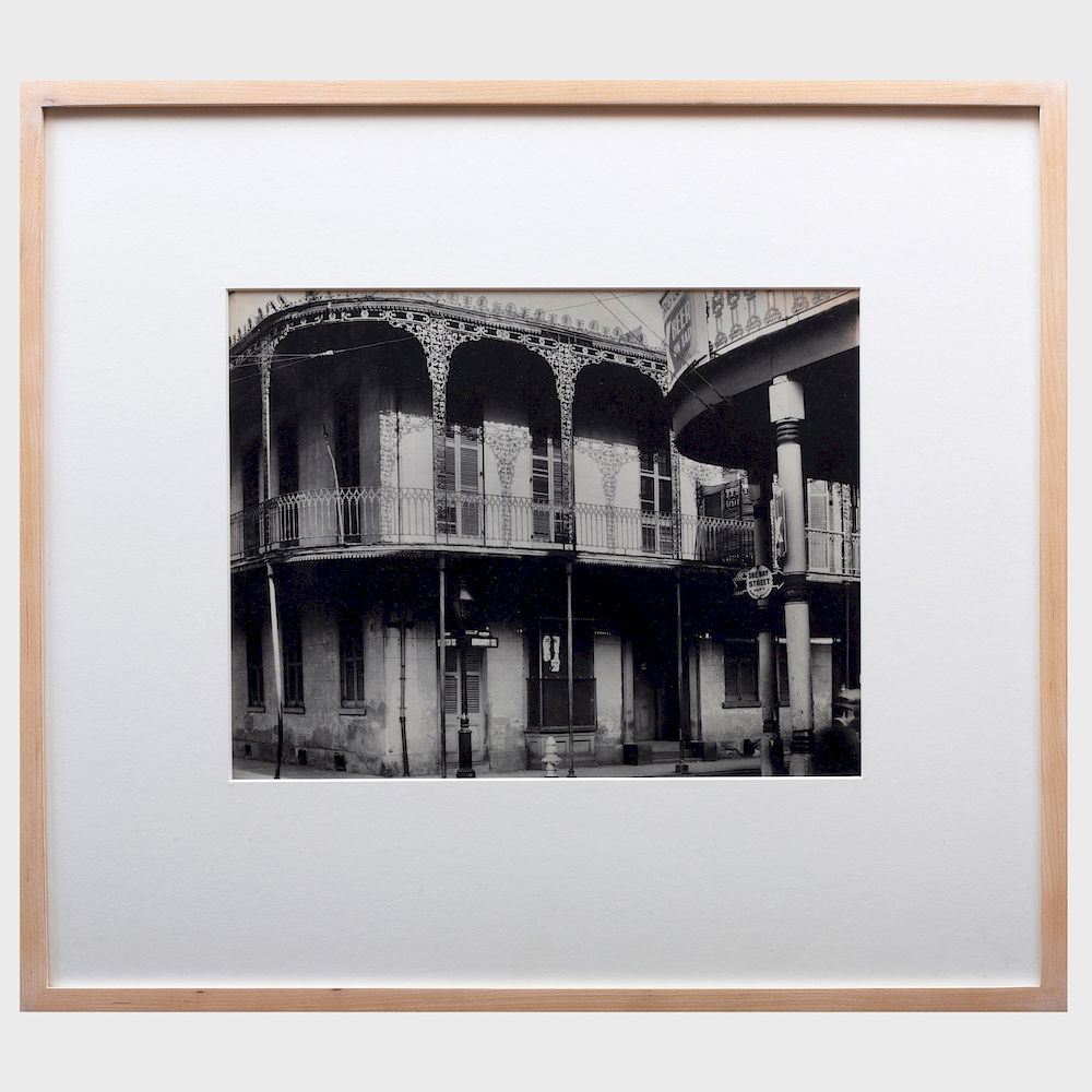 Appraisal: Walker Evans - French Quarter House in New Orleans Gelatin