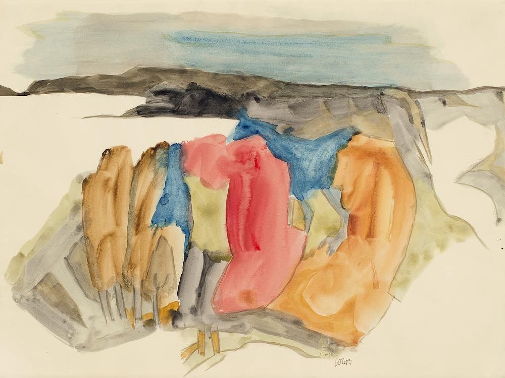 Appraisal: William Lumpkins - Untitled William Lumpkins - Untitled watercolor on