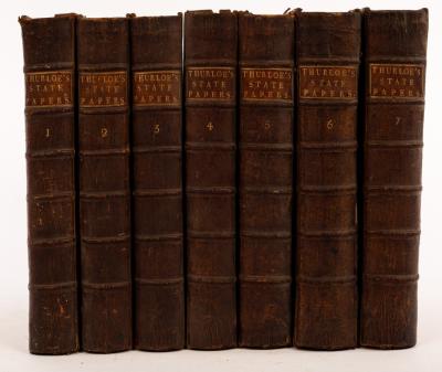 Appraisal: Thurloe John A Collection of the State Papers' London vols