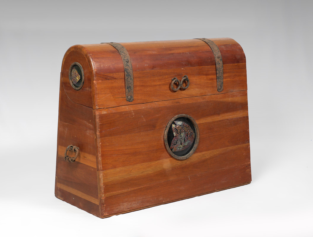 Appraisal: DOME TOP CEDAR DOWRY CHEST Arched domed hinged lid with