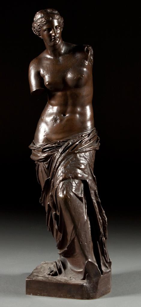 Appraisal: French School late th century Venus de Milo bronze F