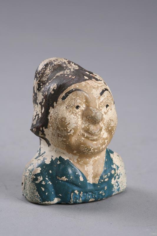 Appraisal: CHALK HEAD American nd half- th century Comical face with