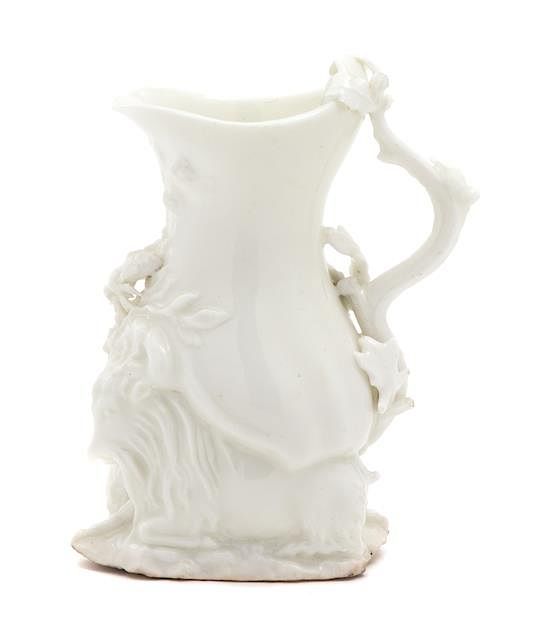 Appraisal: A Chelsea Blanc de Chine Goat and Bee Jug Height