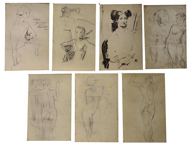 Appraisal: SIR WILLIAM RUSSELL FLINT - Figure studies a group of