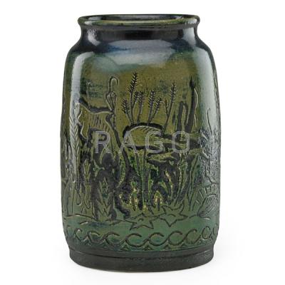 Appraisal: VIKTOR SCHRECKENGOST Stoneware vase Condition Report