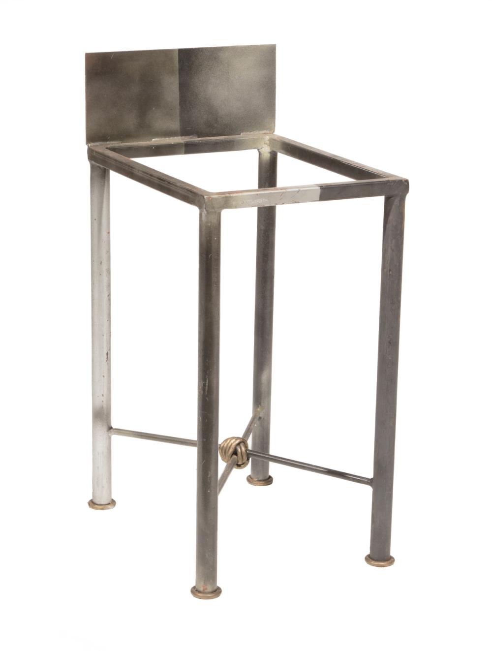 Appraisal: Mario Villa Nicaraguan New Orleans - Patinated Metal Side Table