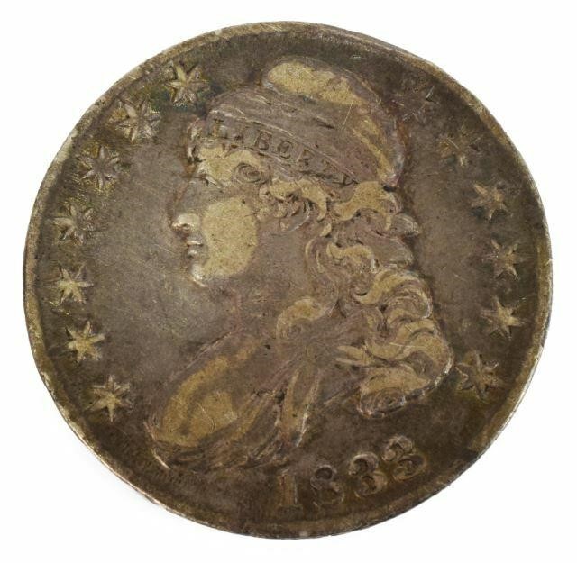 Appraisal: U S Capped Bust half dollar with edge lettering date