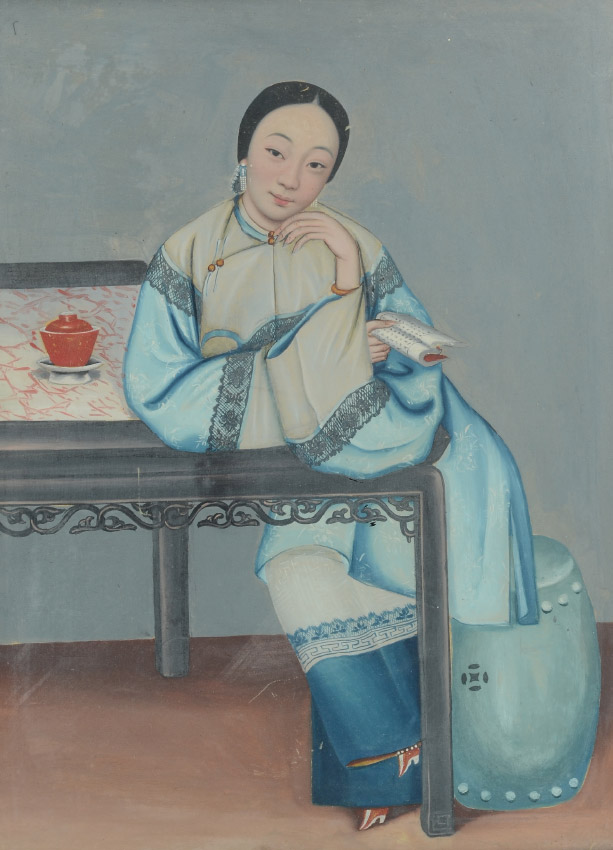 Appraisal: FINE TH CENTURY CHINESE PORTRAIT PAINTING OF A YOUNG BEAUTY