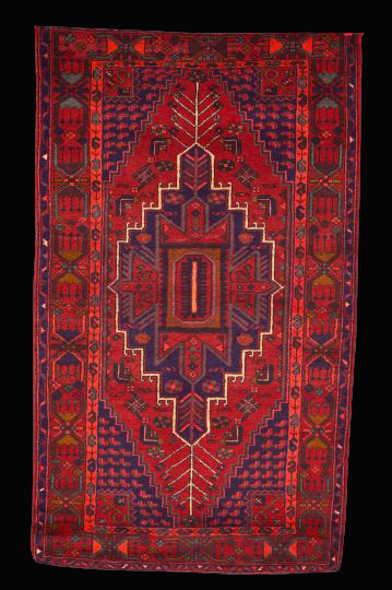 Appraisal: Semi-Antique Persian Hamadan Carpet ' x '