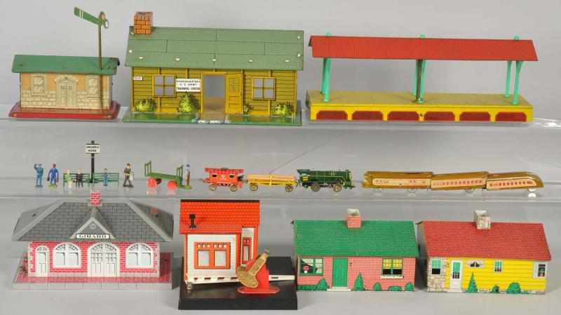 Appraisal: Lot of Miscellaneous Train Buildings Includes Girard Marx and some