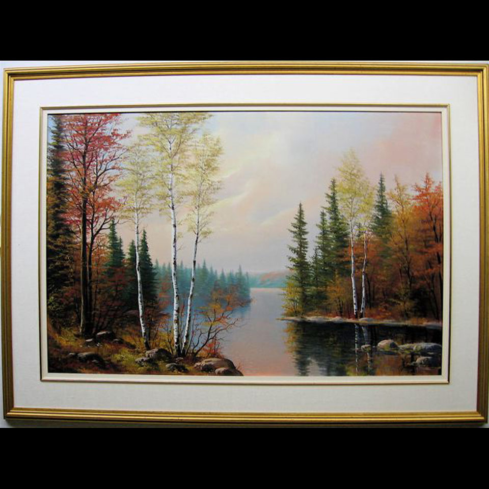 Appraisal: TRANQUIL FALL STUDY ERKKI JALAVA TH CENTURY CANADIAN OIL ON