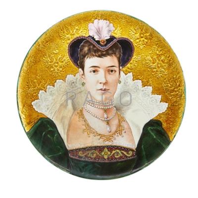 Appraisal: FRENCH MAJOLICA PLAQUE Condition Report