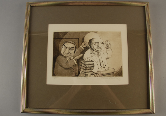 Appraisal: Charles Bragg The Oath Lithograph Pencil signed titled numbered framed