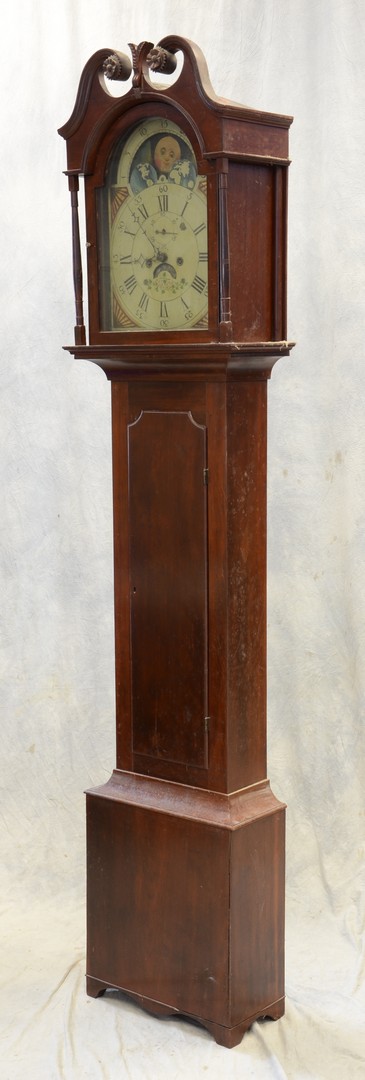 Appraisal: Cherry Federal period NJ tall case clock c - chalk