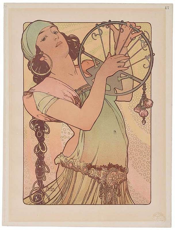 Appraisal: Alphonse Mucha Czech - Salom from L'estampe moderne Paris Charles