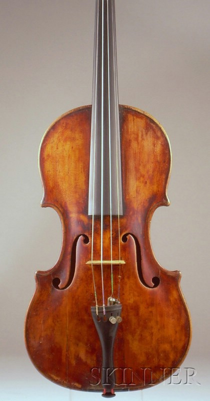 Appraisal: Violin c labeled PIETRUS ANTONIUS A COSTA FECIT TARVISUS ANNO