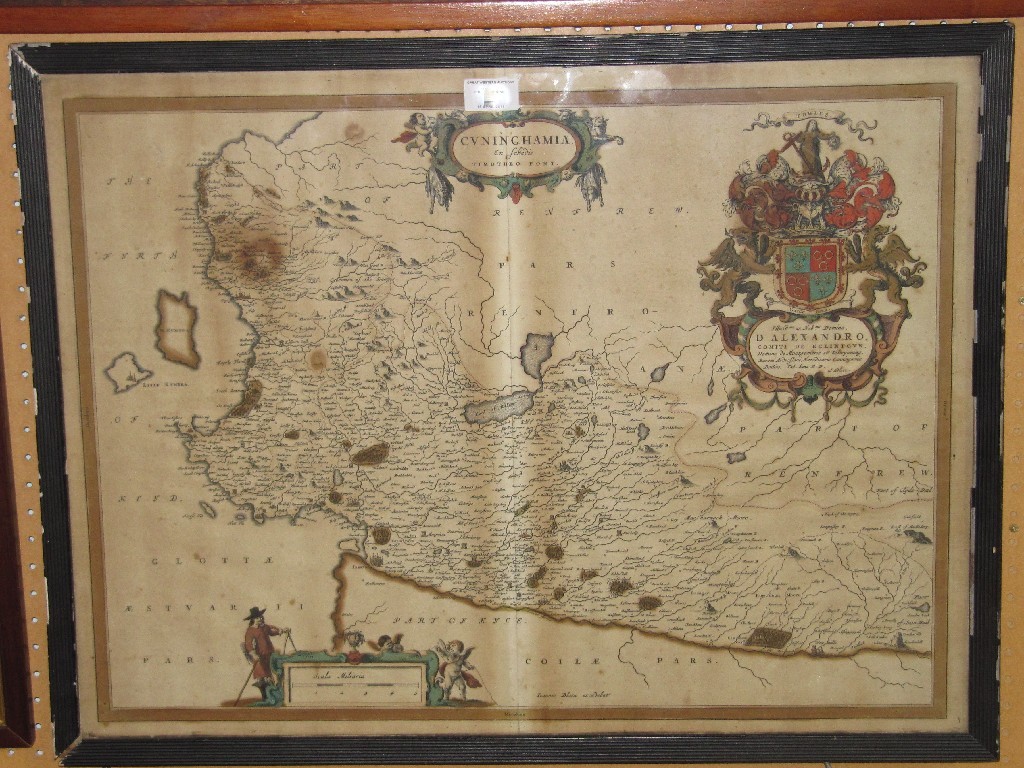 Appraisal: Framed map of Cunninghame District