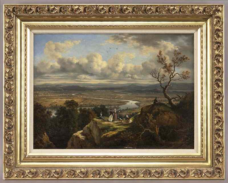 Appraisal: Attributed to Victor de Grailly ''View from MountHolyoke Massachusetts and