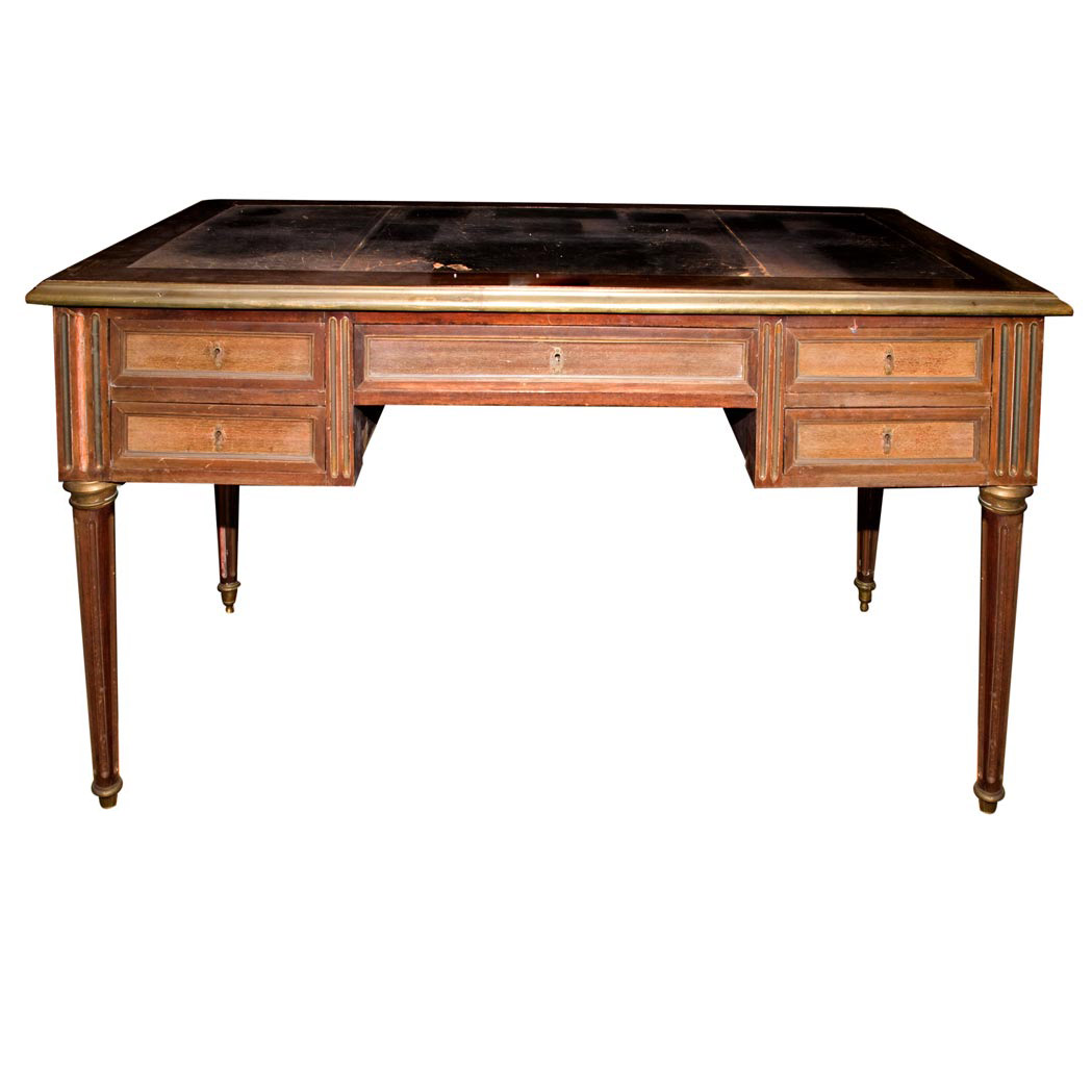 Appraisal: Louis XVI Style Mahogany Writing Desk Height inches width inches