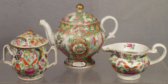 Appraisal: Chinese export porcelain pc assembled tea set to consist of