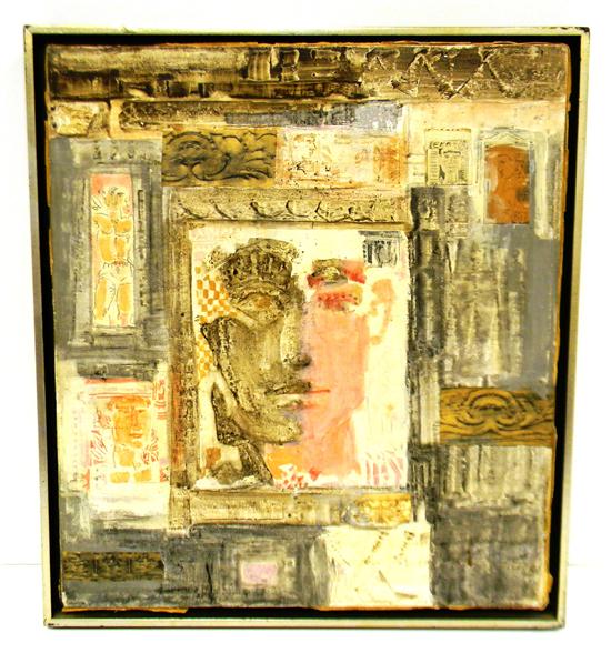 Appraisal: Theo Stavropoulos Greek-American - St Sebastian three-dimensional mixed media oil