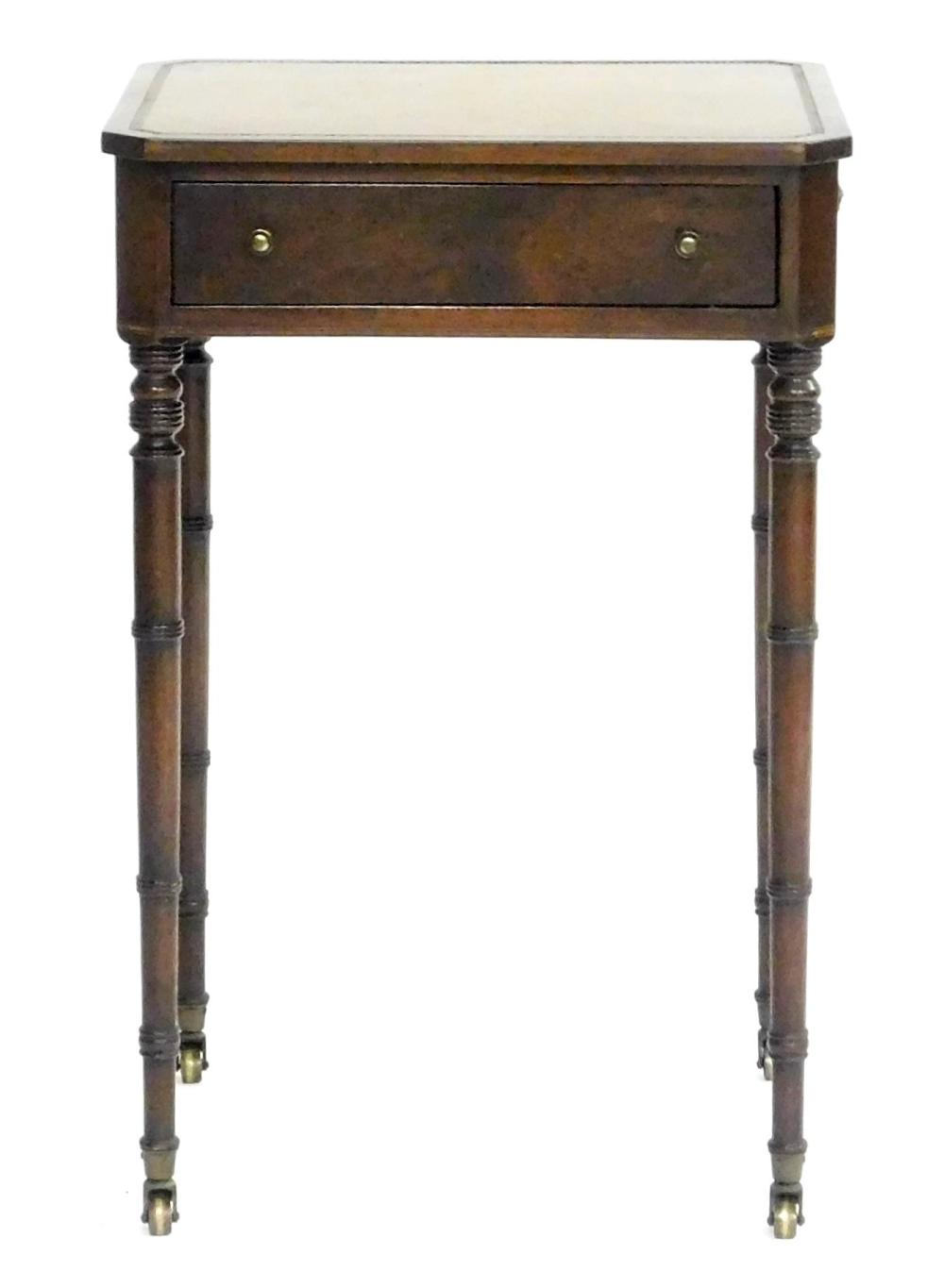 Appraisal: Beacon Hill Collection side table c s Georgian design with