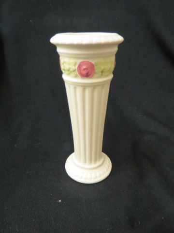 Appraisal: Weller Roma Pottery Vase classic column style with flowers excellent