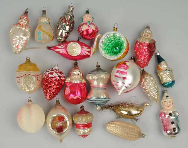 Appraisal: Lot of Christmas Ornaments Description Includes eight figural people Condition