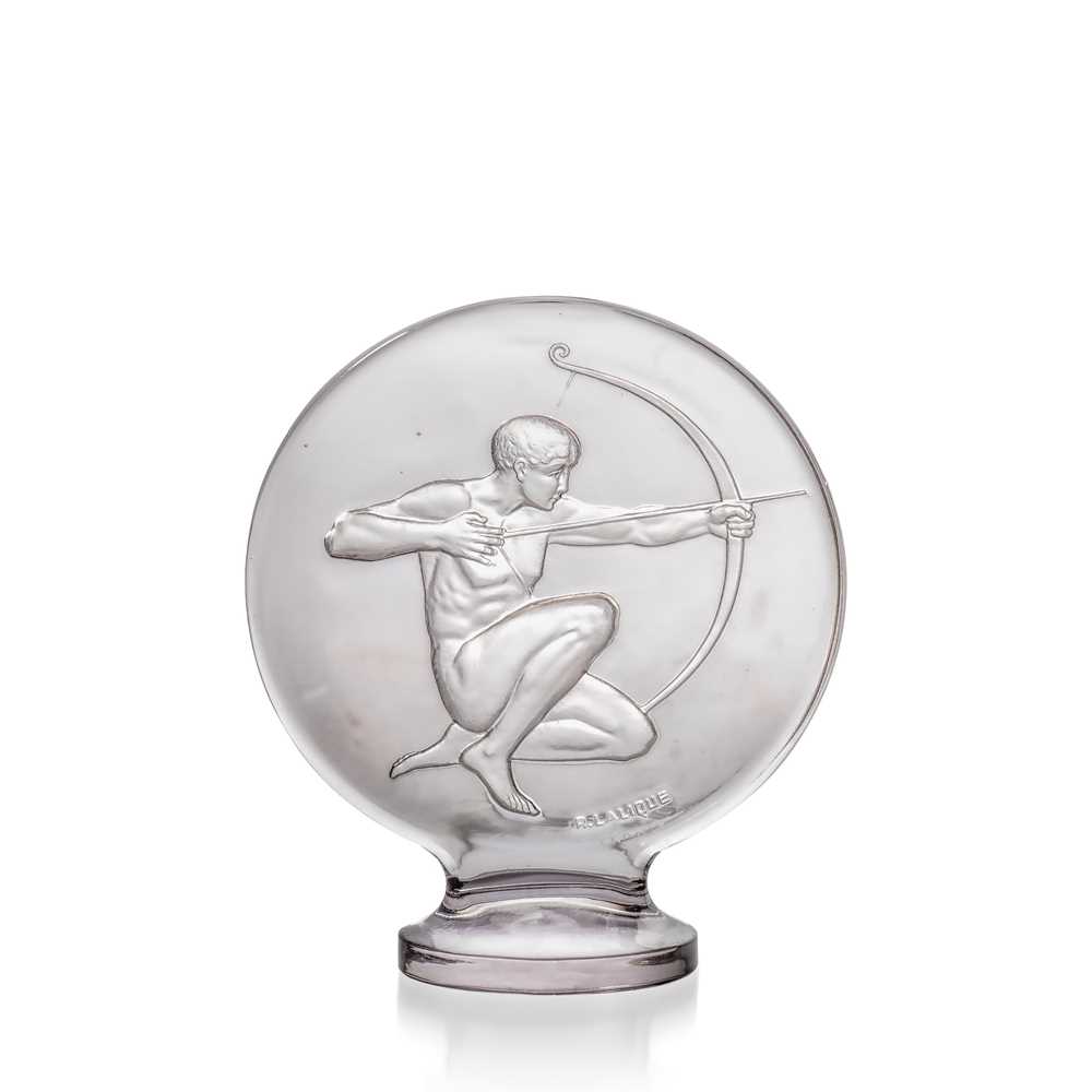 Appraisal: REN LALIQUE FRENCH - ARCHER CAR MASCOT NO designed clear