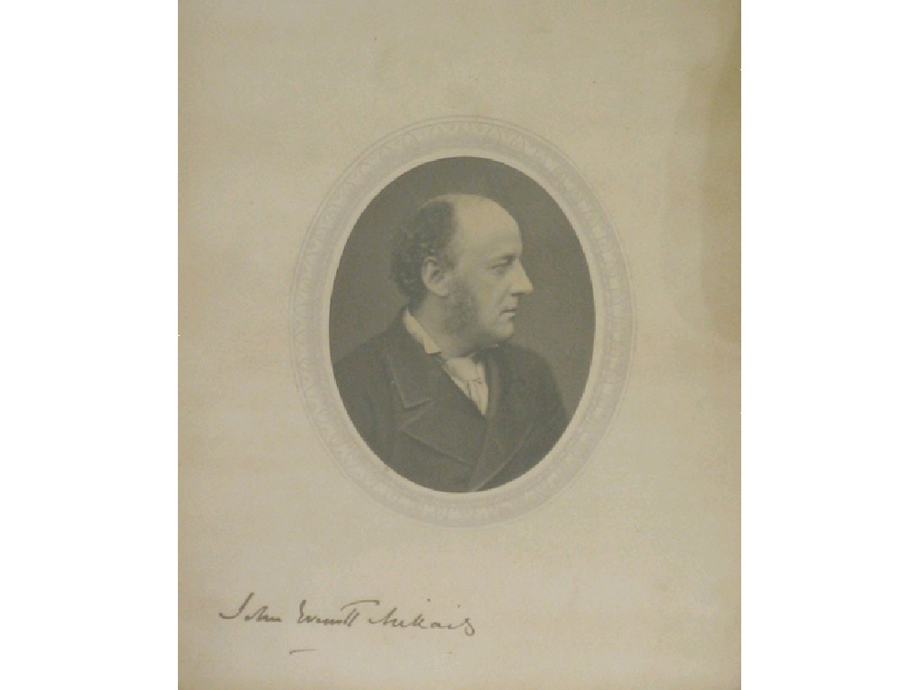 Appraisal: SIR JOHN EVERETT MILLAIS An oval photograph signed to the