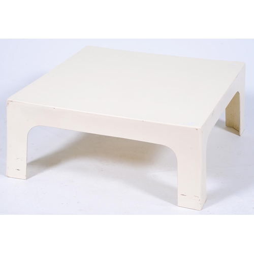 Appraisal: A s cream glass fibre coffee table x cm More