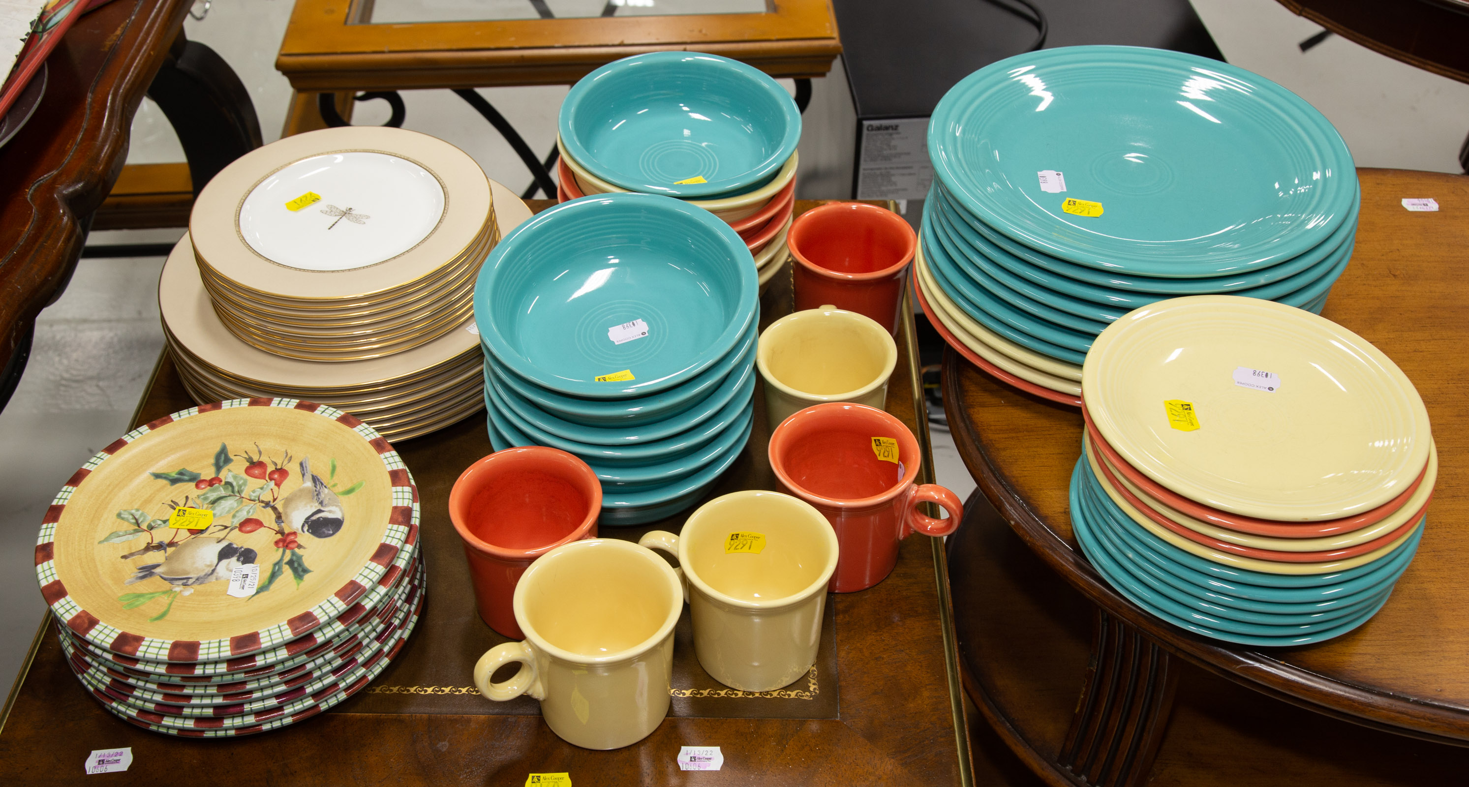 Appraisal: A SELECTION OF FIESTA WARE LENOX Fiesta ware includes dinner