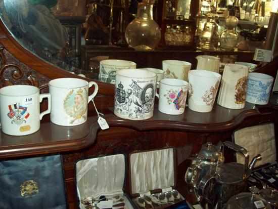 Appraisal: A COLLECTION OF EIGHT ASSORTED ROYAL FAMILY MEMORABILIA CUPS