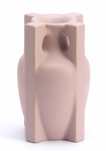 Appraisal: TECO Vase with four full-height buttresses covered in matte buff