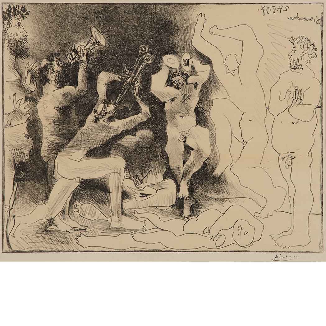 Appraisal: Pablo Picasso LA DANSE DES FAUNES B Lithograph in black