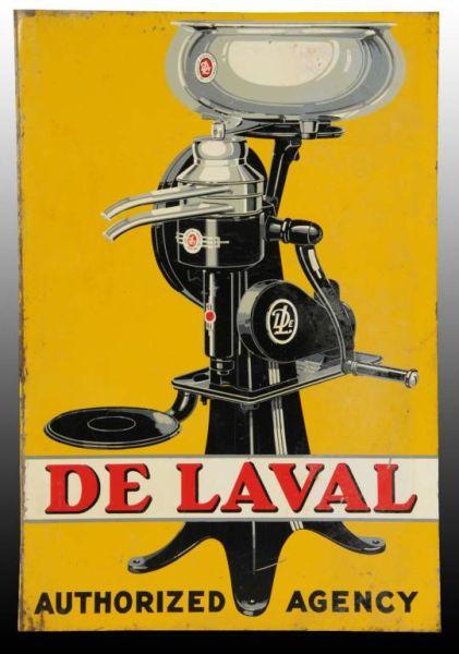 Appraisal: Tin De Laval Flange Sign Description s Some bends on