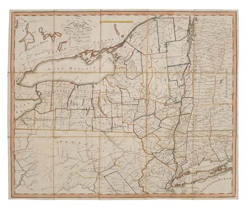 Appraisal: NEW YORK Willets Jacob Map of the State of New