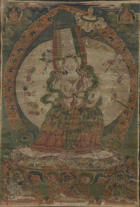 Appraisal: Tibetan Silk Thanka in x in