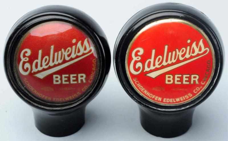 Appraisal: Lot of Edelweiss Beer Tap Knobs Includes one in lighter